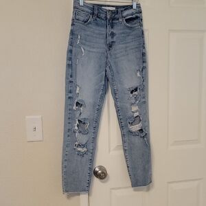 Distressed Light Blue Women's Jeans